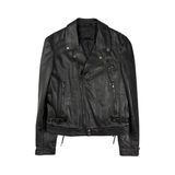 Diesel Black Gold Leather Moto Jacket - Men's 52