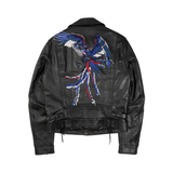 Diesel Black Gold Leather Moto Jacket - Men's 52