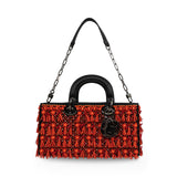 Christian Dior 'East-West Lady Dior' Beaded Bag
