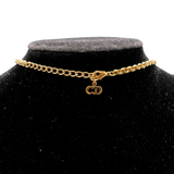 Christian Dior 'CD Rhinestone-Embellished' Necklace