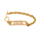 Christian Dior Crystal 'Dio(R)evolution' Link Bracelet