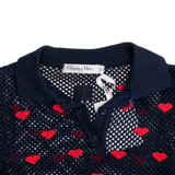 Christian Dior Knit Heart Polo - Women's 34