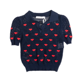 Christian Dior Knit Heart Polo - Women's 34