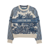 Christian Dior 'Logo Palm' Cashmere Sweater - Women's 4