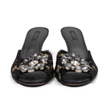 Dolce & Gabbana Crystal Heeled Mules - Women's 37