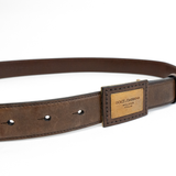 Dolce & Gabbana Square Buckle Belt - 36
