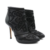 Dolce & Gabbana Embroidered Ankle Boots - Women's 37