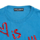 Dolce & Gabbana 'Love Is' Silk Sweater - Women's 40