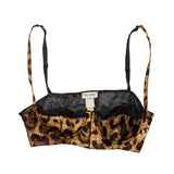 Dolce & Gabbana Black Leopard Bra - Women's 32