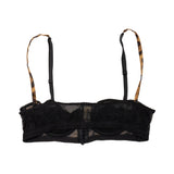 Dolce & Gabbana Black Leopard Bra - Women's 32