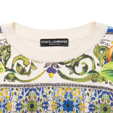 Dolce & Gabbana Cream Majolica Crewneck Sweater - Women's 40