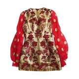 Dolce & Gabbana Metallic Jacquard Dress - Women's 38