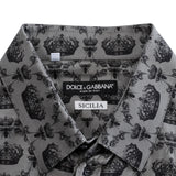 Dolce & Gabbana Graphic Button-Down Shirt - Men's 41