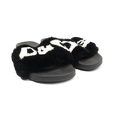 Dolce & Gabbana Fur Logo Slides - Women's 40