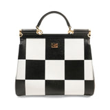 Dolce & Gabbana 'Sicily' Medium Chequered Top Handle