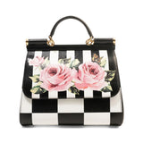 Dolce & Gabbana 'Sicily' Medium Chequered Top Handle