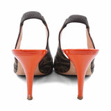 Fendi Zucca Slingback Heels - Women's 37.5