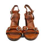 Christian Dior Leather Ankle Strap Heels - Women's 37