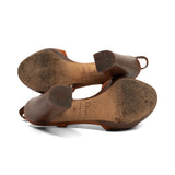 Christian Dior Leather Ankle Strap Heels - Women's 37