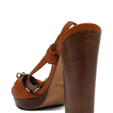 Christian Dior Leather Ankle Strap Heels - Women's 37