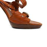 Christian Dior Leather Ankle Strap Heels - Women's 37