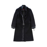 Dsquared2 Wool Leather Coat - Women's 42