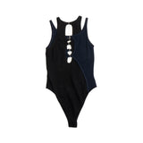 Dion Lee 'Hosiery E-Hook Overlay' Bodysuit - Women's XS