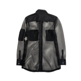 Dolce & Gabbana Black Mesh Shirt - Men's 44