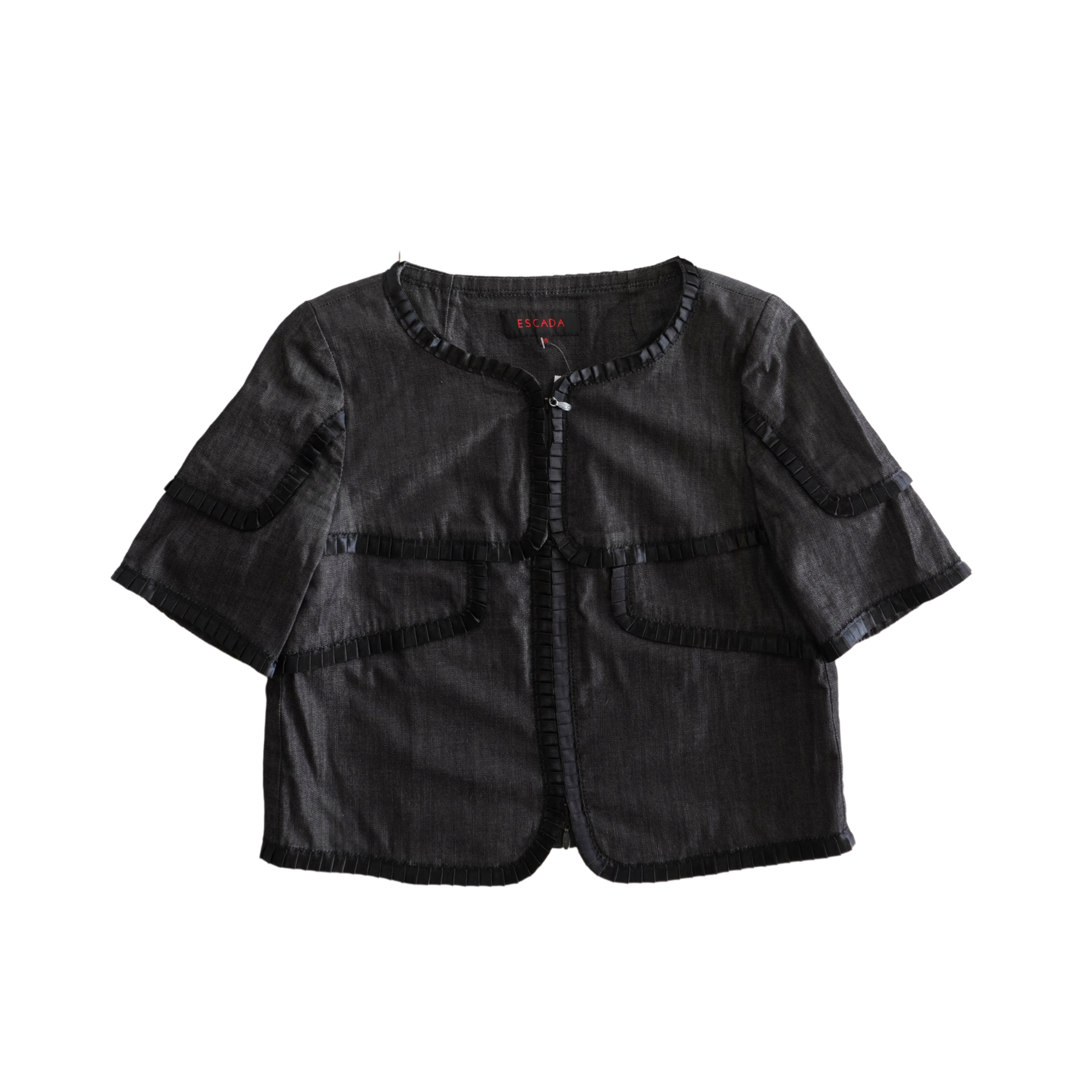 Escada Short Sleeve Jacket - Women's 36 – Fashionably Yours