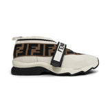 Fendi 'Rockotto FF Logo' Knit Sneakers - Women's 36.5