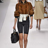 Fendi SS19 Runway Biker Shorts - Women's 42