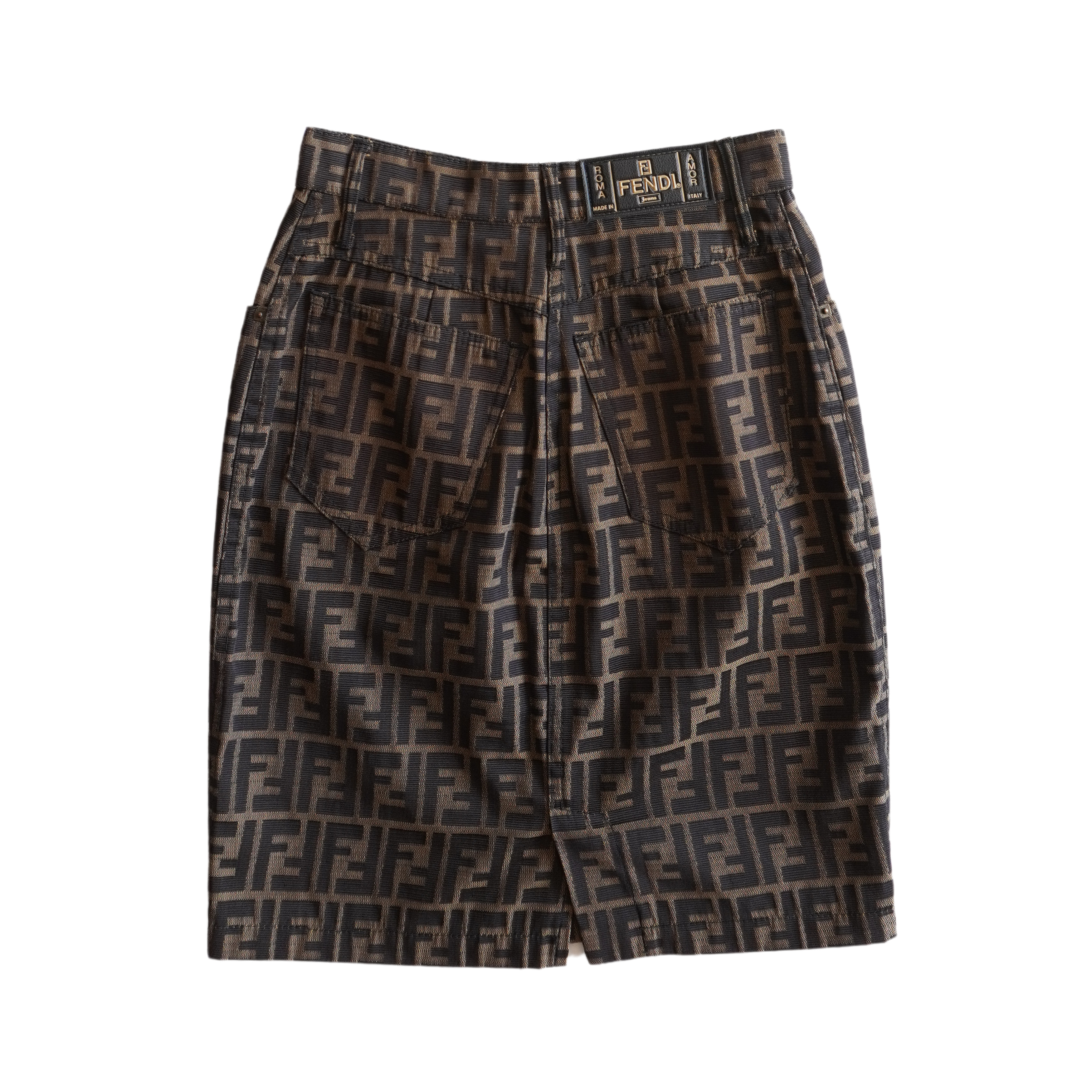 Fendi Logo Pencil Skirt Fendi 'Zucca' Pencil Skirt Women's 24