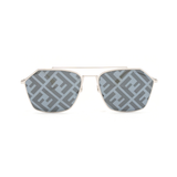 Fendi 'Eyeline Square Aviator Logo' Sunglasses