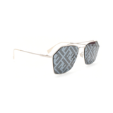 Fendi 'Eyeline Square Aviator Logo' Sunglasses