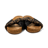 Fendi 'Satin FF Twist' Espadrille Slides - Women's 39