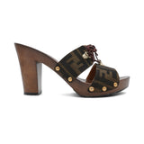 Fendi Zucca Mules - Women's 36