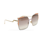 Fendi Pink Embellished Sunglasses side
