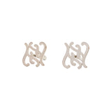 Fendi 'Karligraphy' Logo Cufflinks