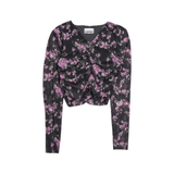 Ganni 'Floral Mesh' Long-Sleeve Top - Women's 36