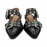 Ganni Slingback Buckle Flats - Women's 39