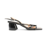 Ganni 'Black Butterfly Strass' Heeled Sandals - Women's 38