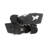 Ganni 'Black Butterfly Strass' Heeled Sandals - Women's 38