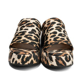 Ganni Leopard Sandals - Women's 37