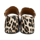 Ganni Leopard Sandals - Women's 37