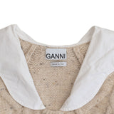 Ganni Poplin Collar Cardigan - Women's S
