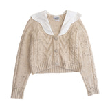 Ganni Poplin Collar Cardigan - Women's S