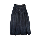 Ganni Drop Waist Denim Skirt - Women's 42