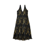 Ganni Pleated Midi Dress - Women's 36