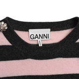 Ganni Striped Cashmere Sweater - Women's L