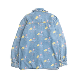 Ganni Puff-Sleeve Denim Shirt - Women's 40